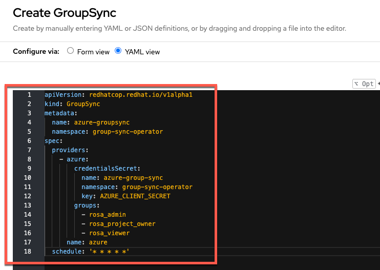 Instance YAML modification